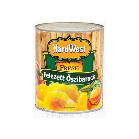 Hardwest Őszibarack befőtt konzerv 825g /12/