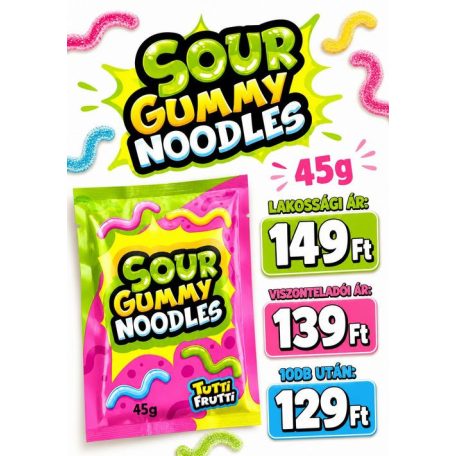 Sour Gummy Noodles 45g /60/