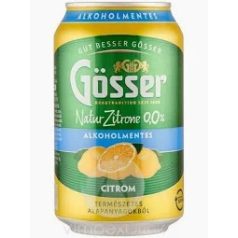 Gösser NaturZitr.citrom 0% 0,33l /24/