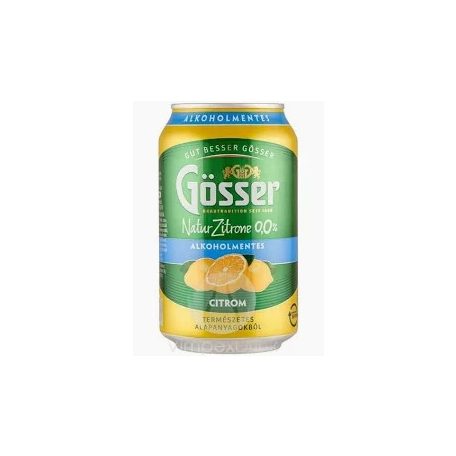Gösser NaturZitr.citrom 0% 0,33l /24/