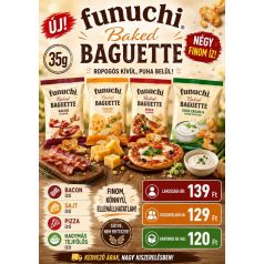 Finuchi Baked Baguette Hagymas-tejfölös 35g /48/