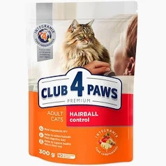 CLUB4PAWS Cat Dry Hairball 300g /15/