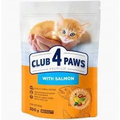 CLUB4PAWS Cat Dry Kitten Lazac 300g /15/