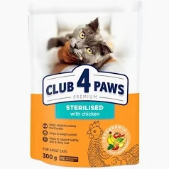 CLUB4PAWS Cat Dry Steril 300g /15/