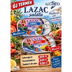 Gusto 170g Lazac saláta mediterán /24/