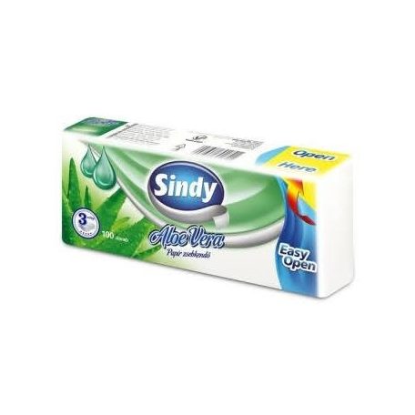 Sindy Papírzsebkendő 3rtg.100db-os Aloe vera /60/