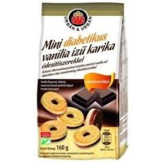 Urbán cukormentes mini vaniliás karika 160g  /15/