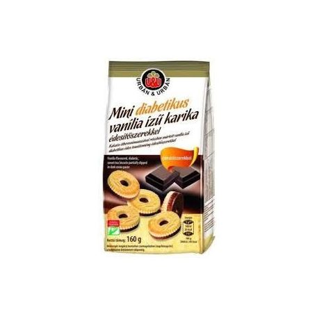 Urbán cukormentes mini vaniliás karika 160g  /15/