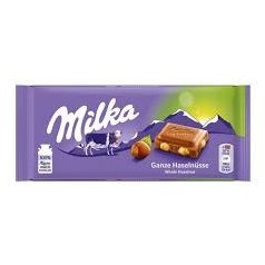 Milka 100g táblás Egész Mogyorós /17/